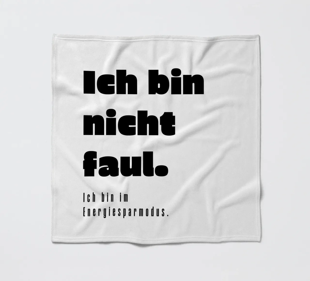 Ich bin nicht faul coperta in pile da color&shape