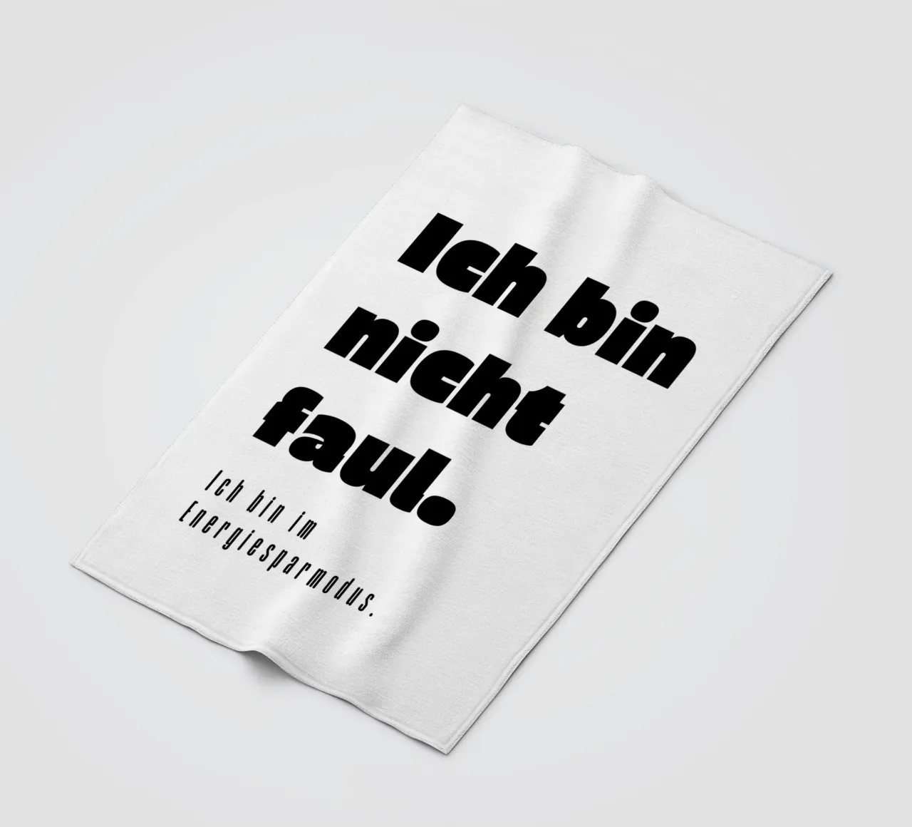 Ich bin nicht faul coperta in pile da color&shape