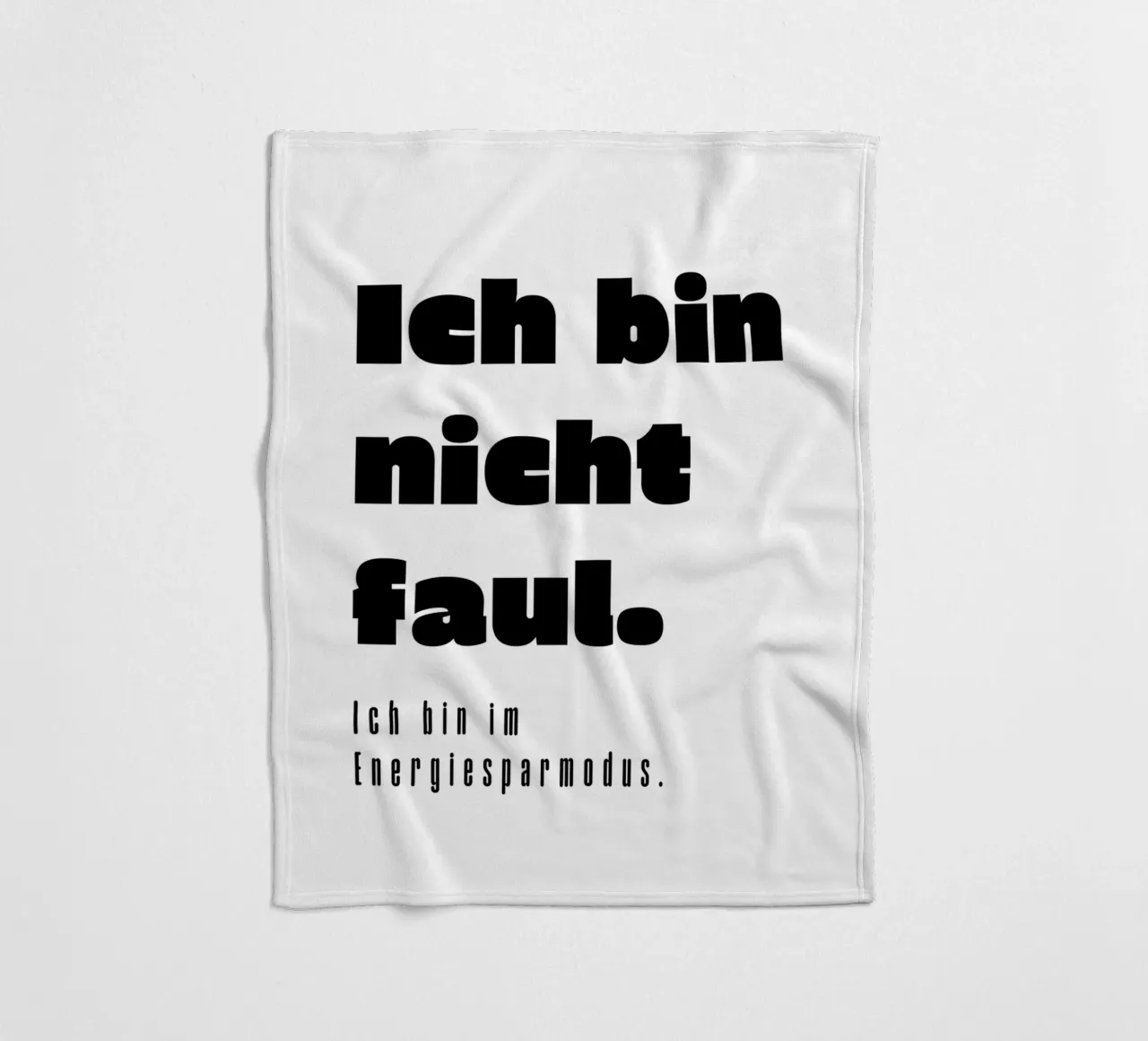 Ich bin nicht faul coperta in pile da color&shape