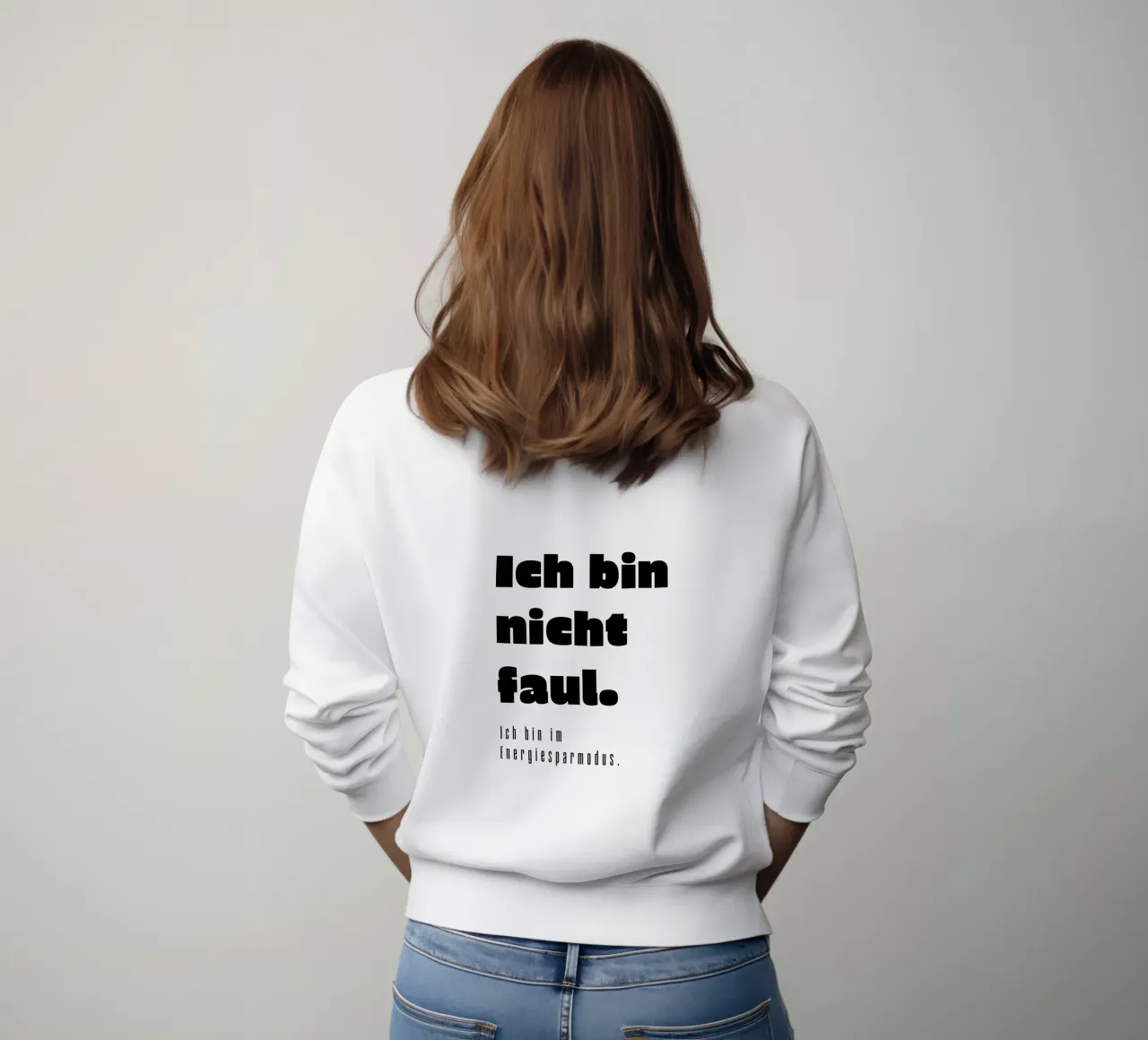 Ich bin nicht faul felpa da color&shape