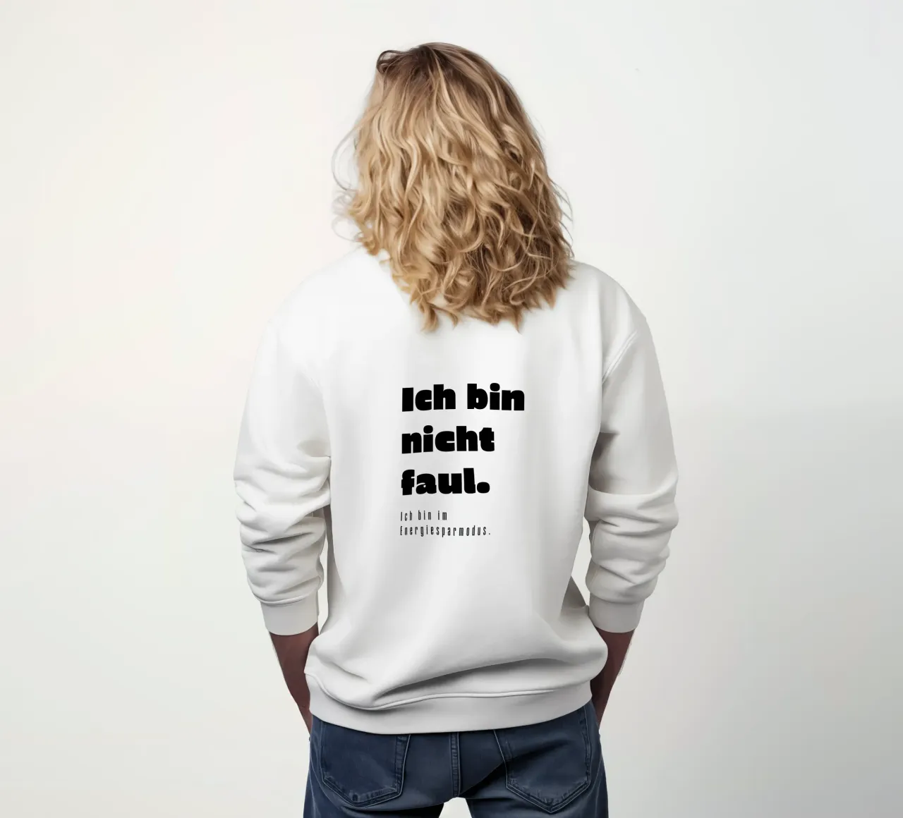 Ich bin nicht faul felpa da color&shape