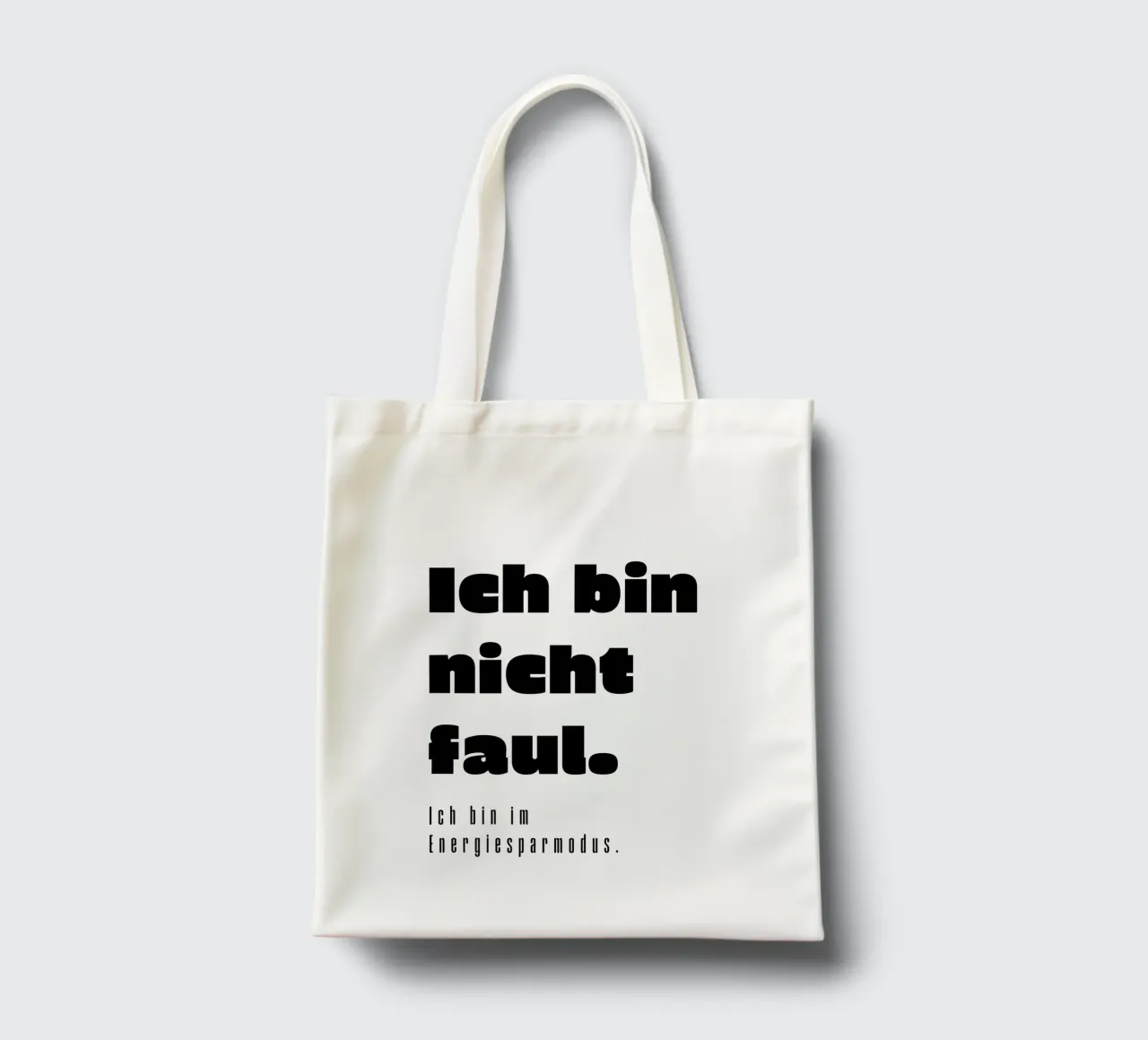 Ich bin nicht faul borsa in juta da color&shape