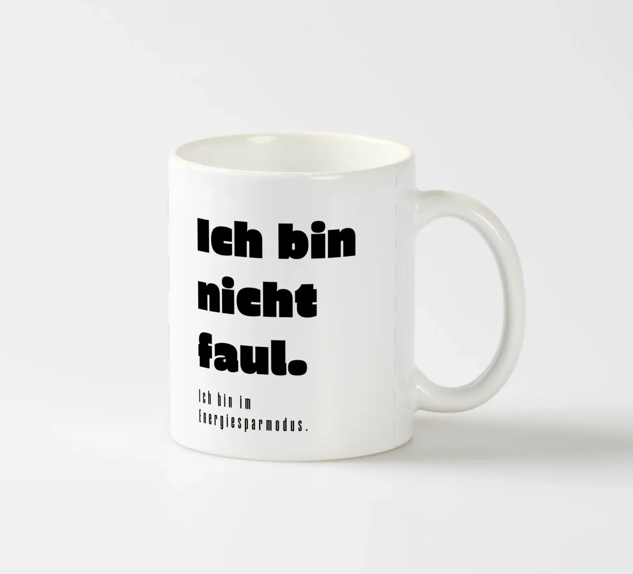 Ich bin nicht faul tazza in ceramica da color&shape