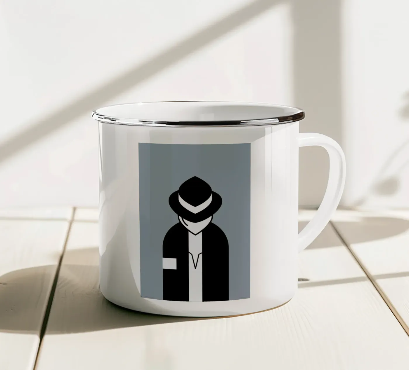 Michael enamel mug by Ale Giorgini