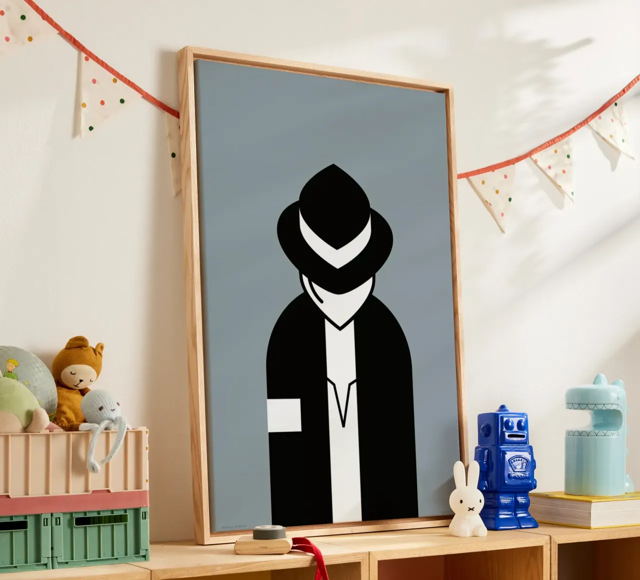 Michael tela con Cornice a cassetta da Ale Giorgini