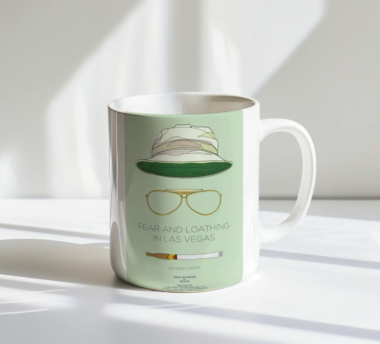 Fear and Loathing in Las Vegas tazza in ceramica da Moxy Creative House