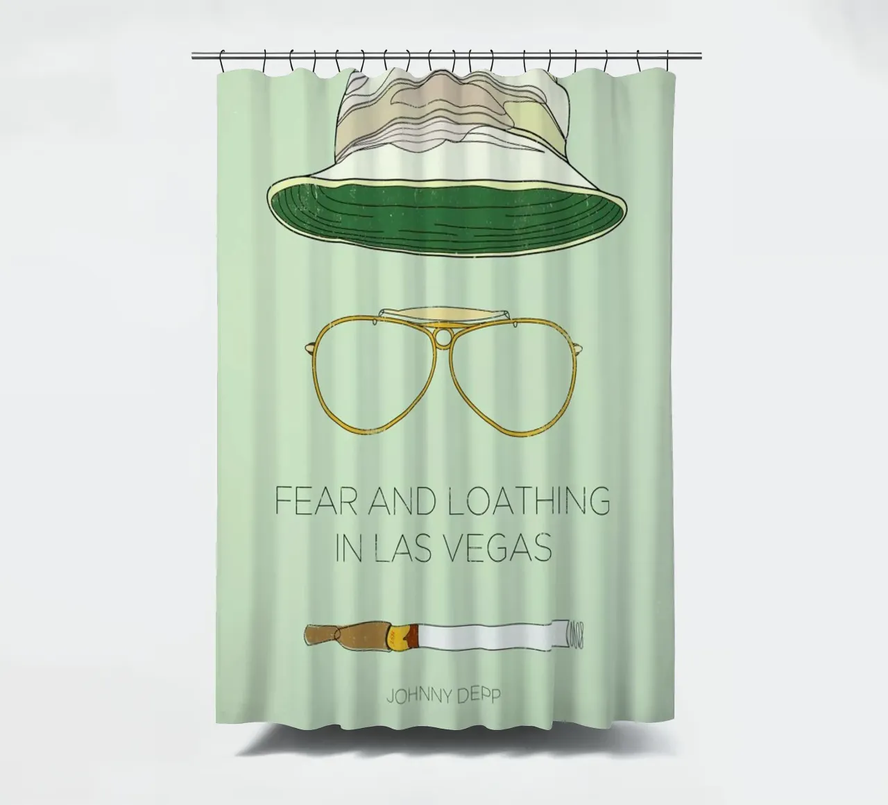 Fear and Loathing in Las Vegas tenda da doccia da Moxy Creative House