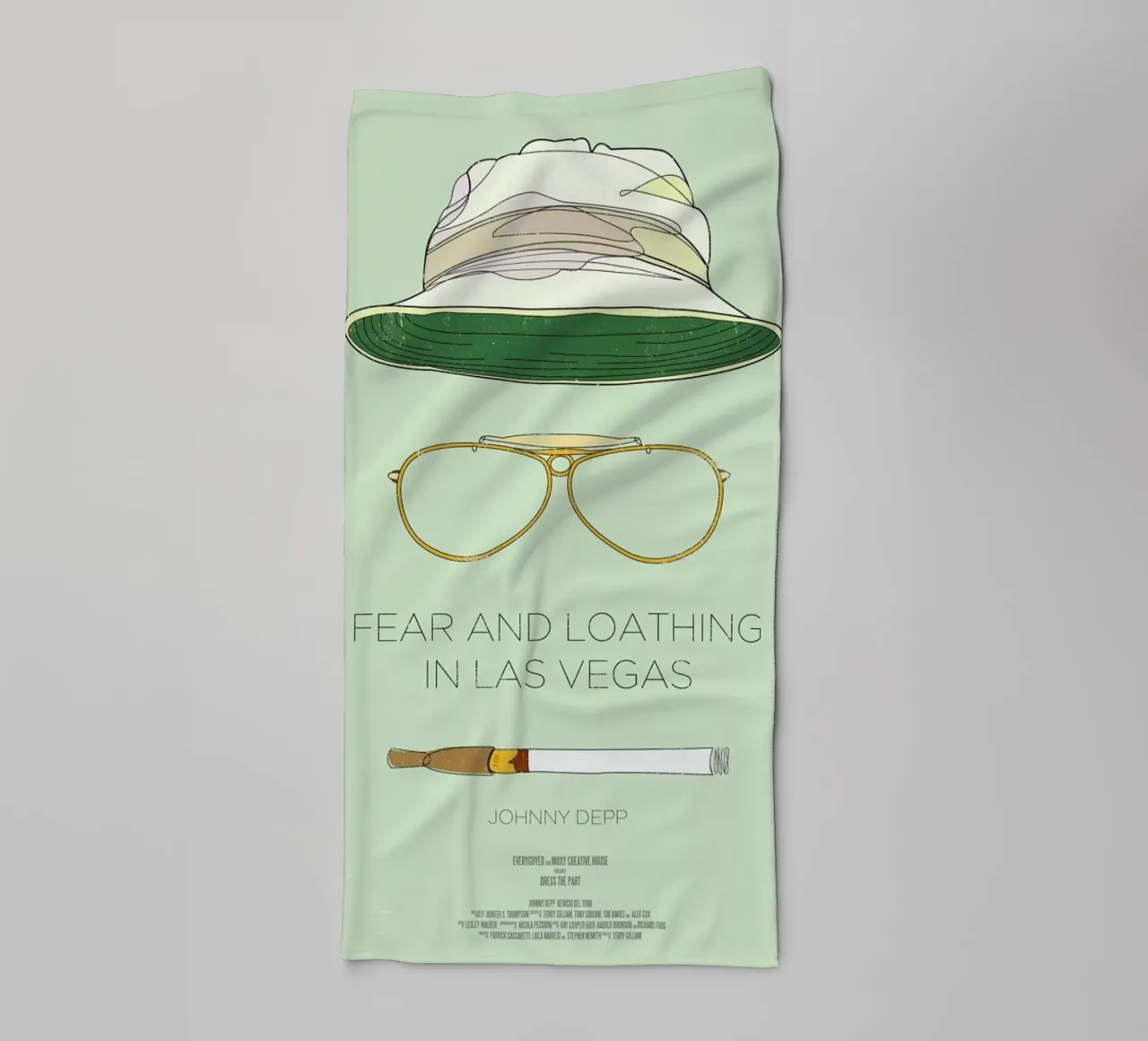 Fear and Loathing in Las Vegas asciugamano da bagno da Moxy Creative House