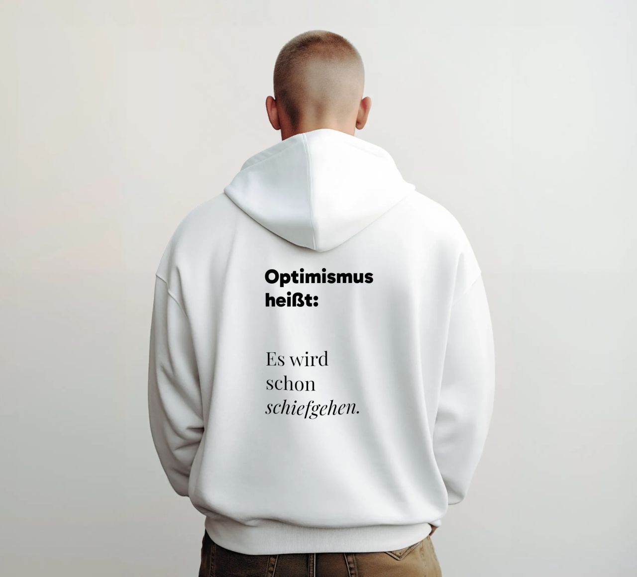 Optimismus felpa con cappuccio da color&shape