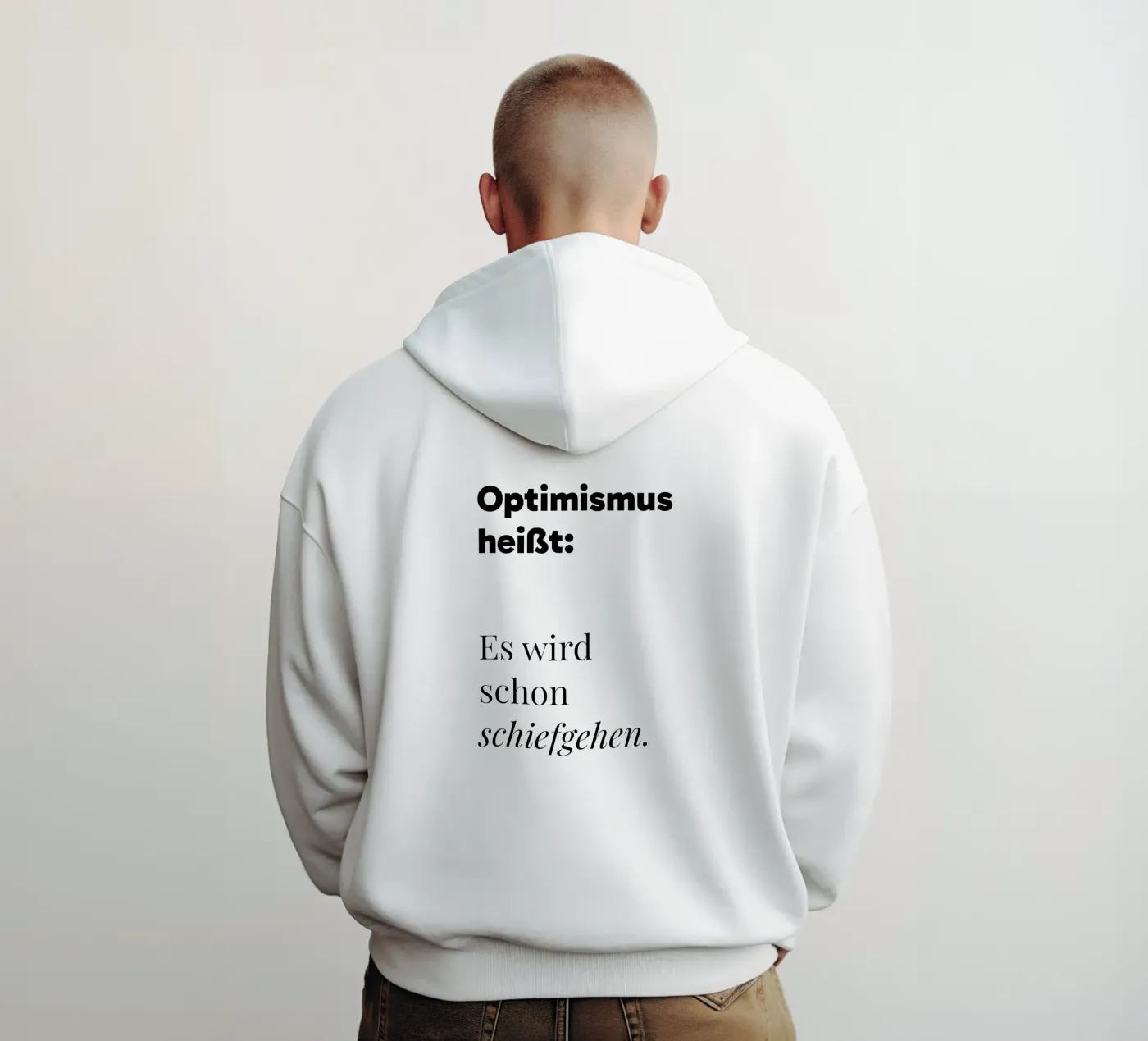 Optimismus hoodie by color&shape