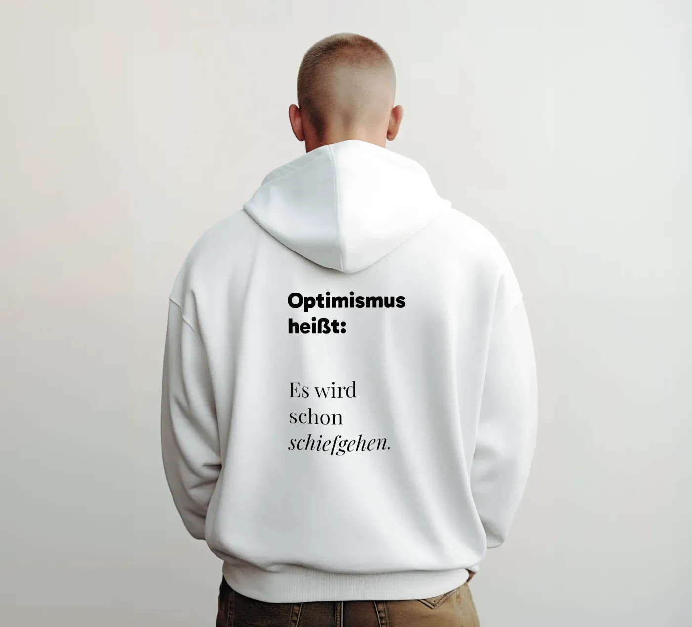 Optimismus hoodie by color&shape