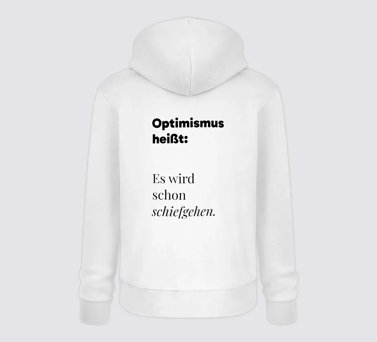 Optimismus felpa con cappuccio da color&shape