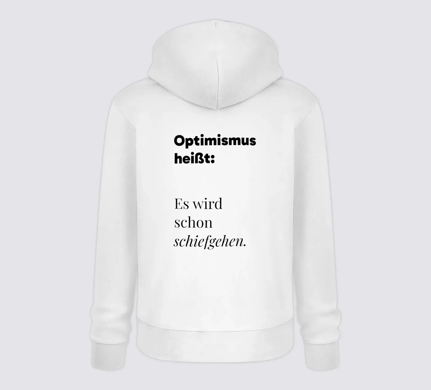 Optimismus hoodie van color&shape