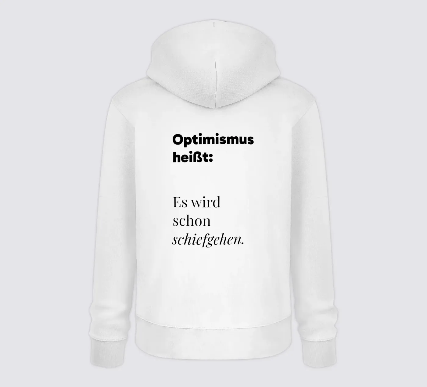 Optimismus hoodie by color&shape