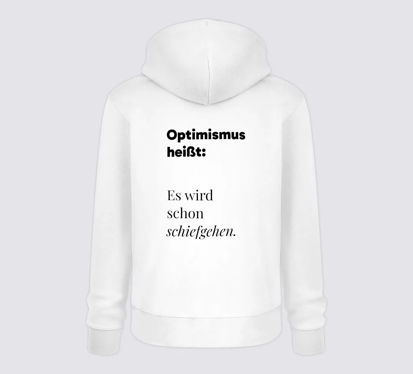 Optimismus hoodie van color&shape