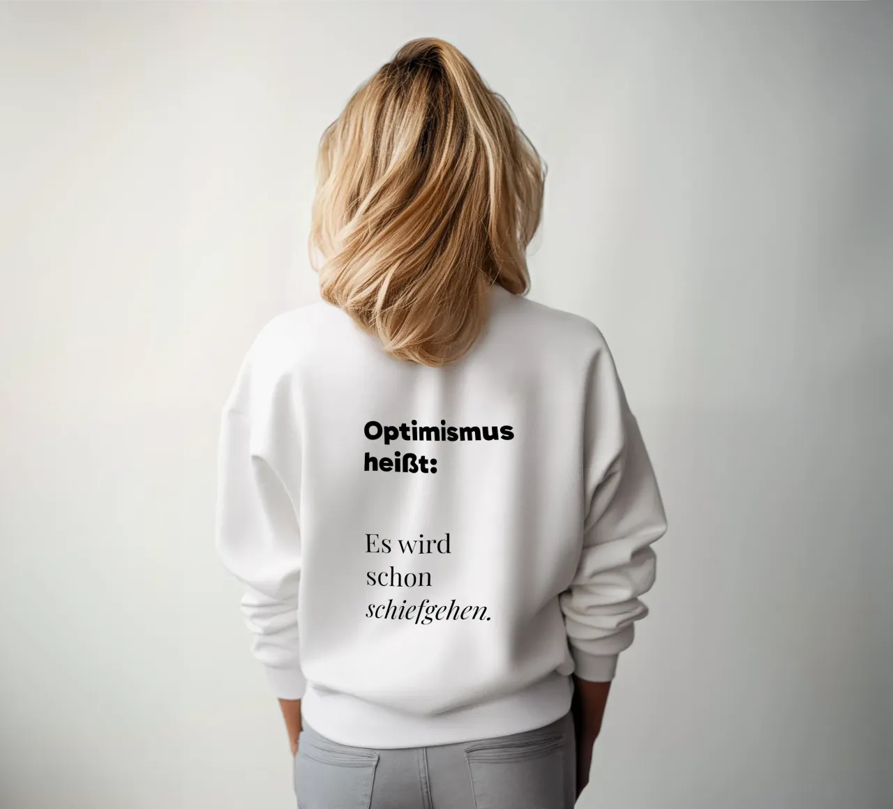 Optimismus felpa da color&shape