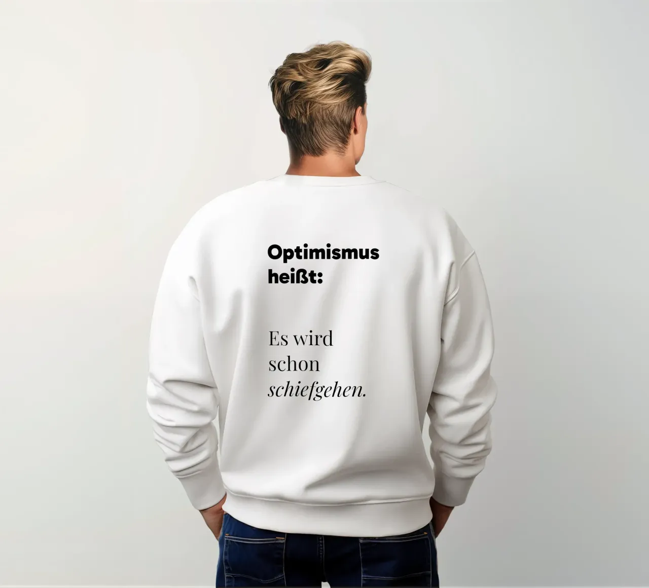 Optimismus Sweatshirt von color&shape