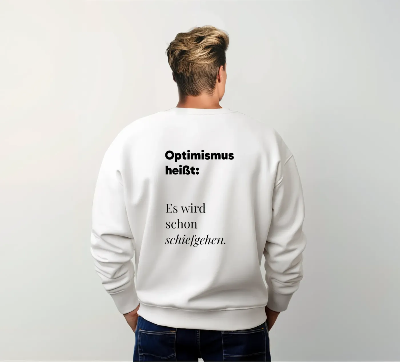 Optimismus felpa da color&shape