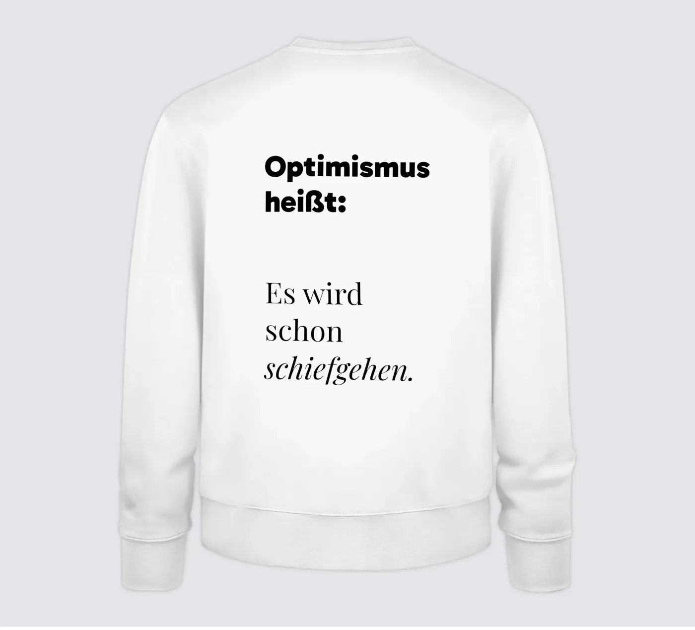 Optimismus felpa da color&shape