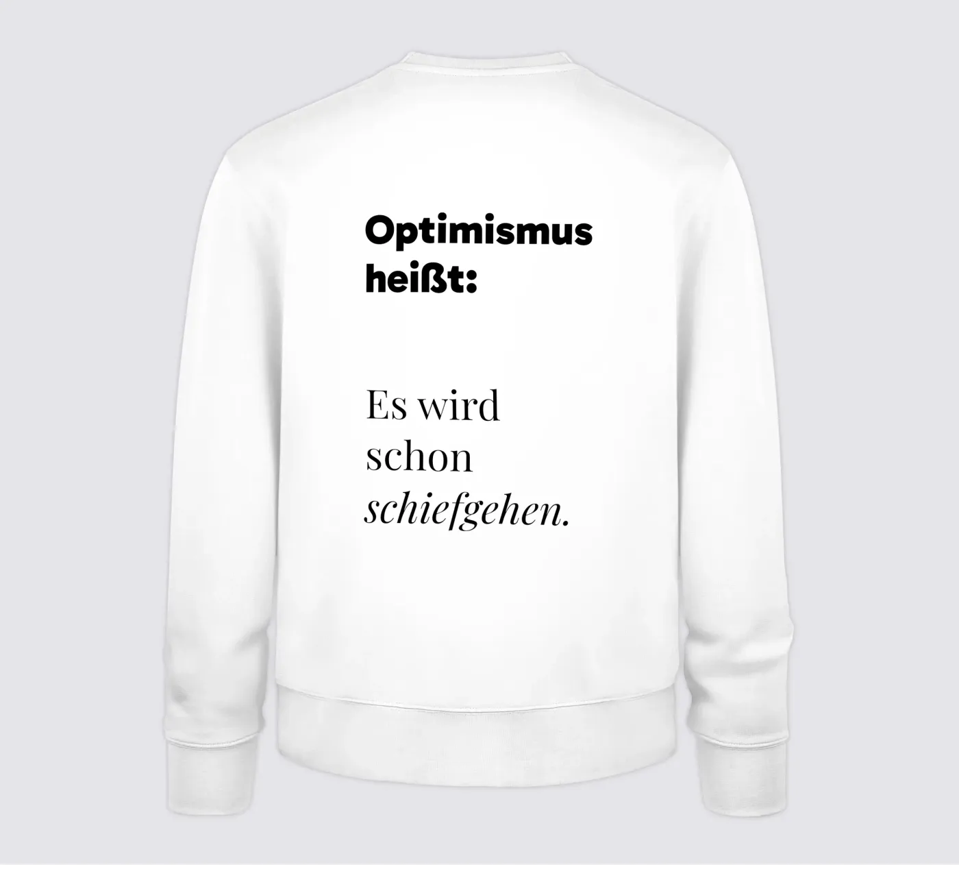 Optimismus felpa da color&shape