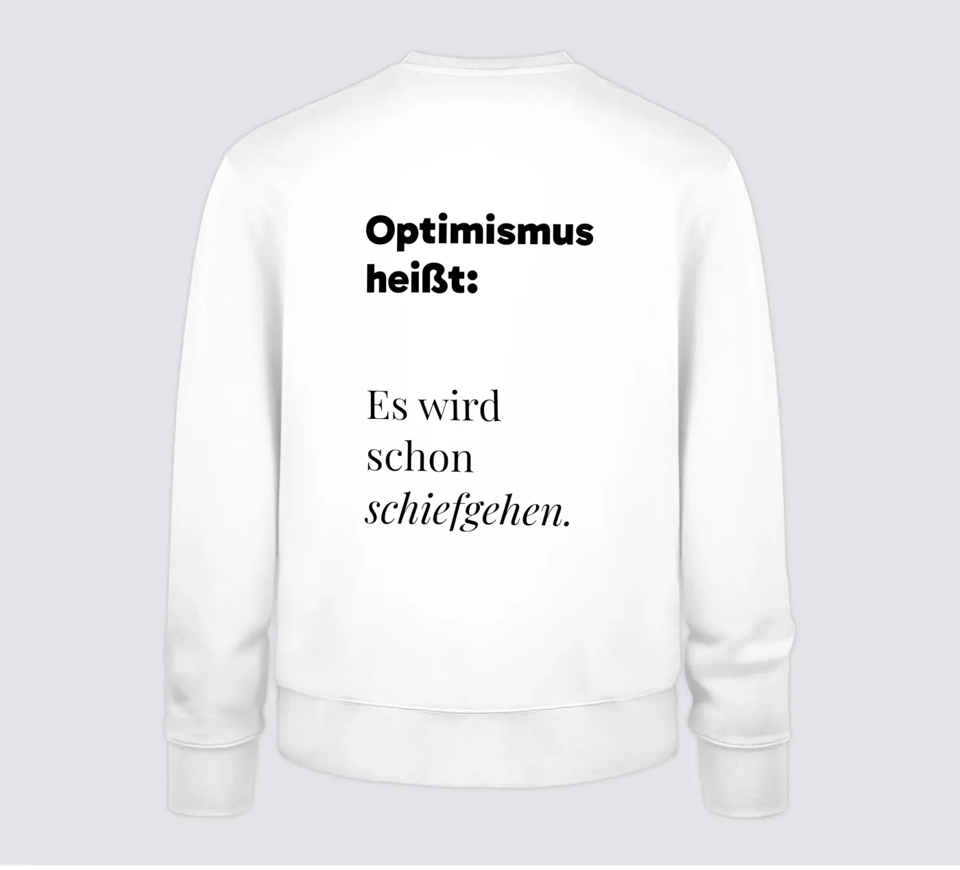 Optimismus felpa da color&shape