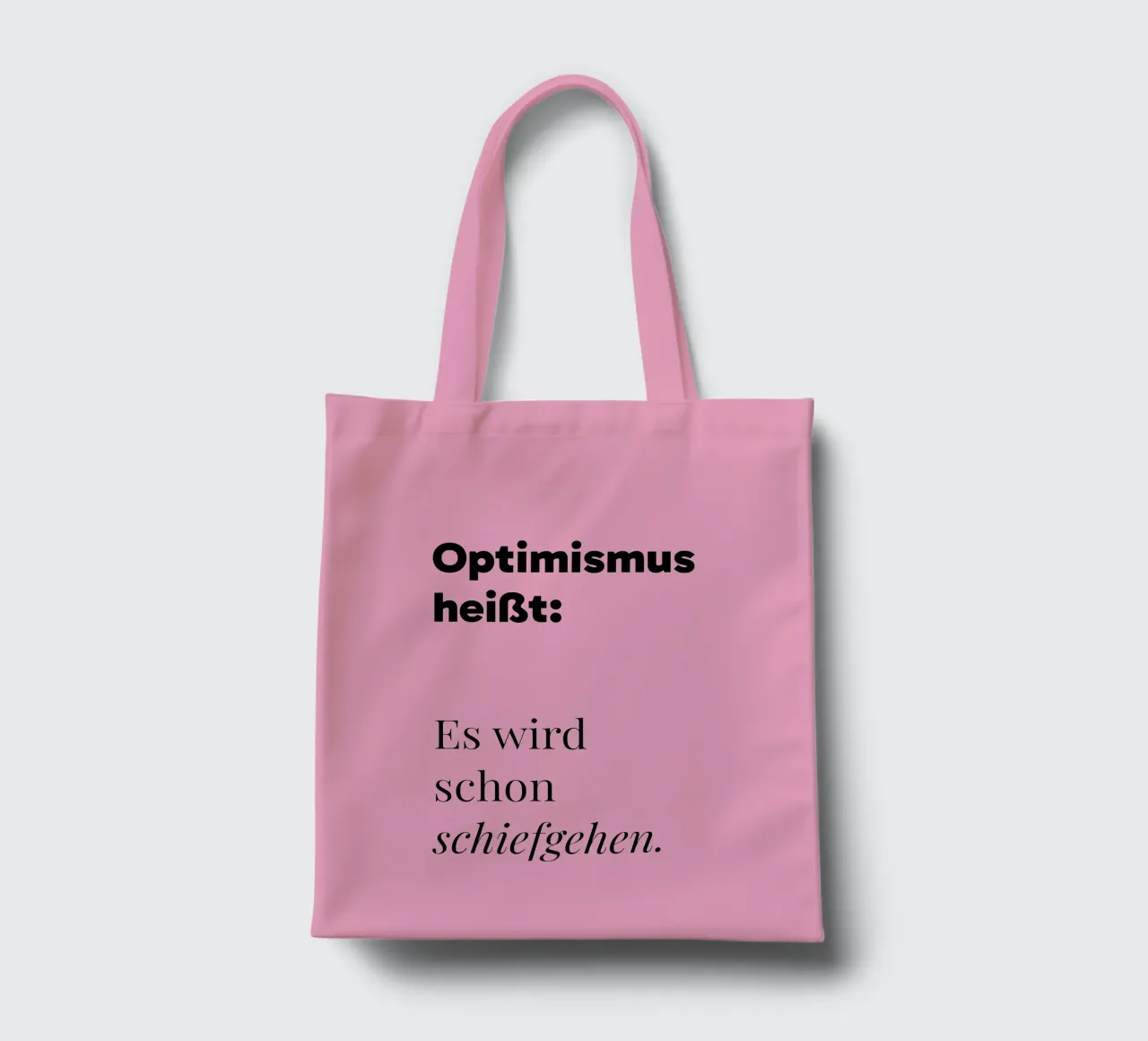 Optimismus tote bag by color&shape
