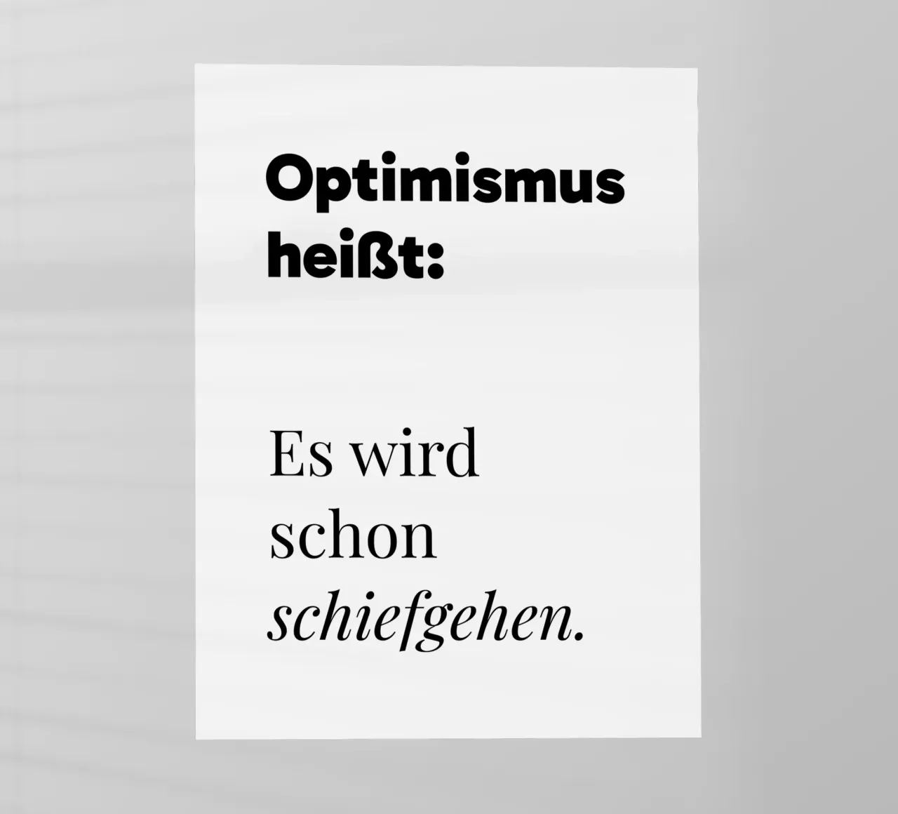 Optimismus pellicola backlit da color&shape