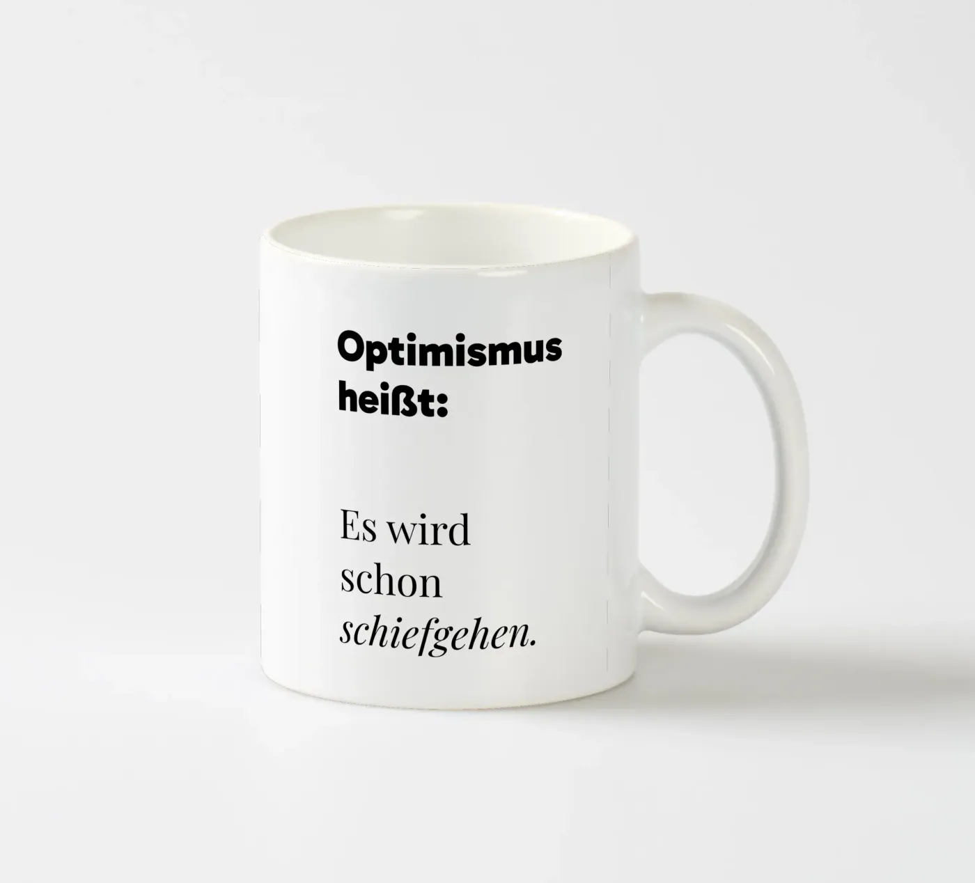 Optimismus mug en céramique de color&shape