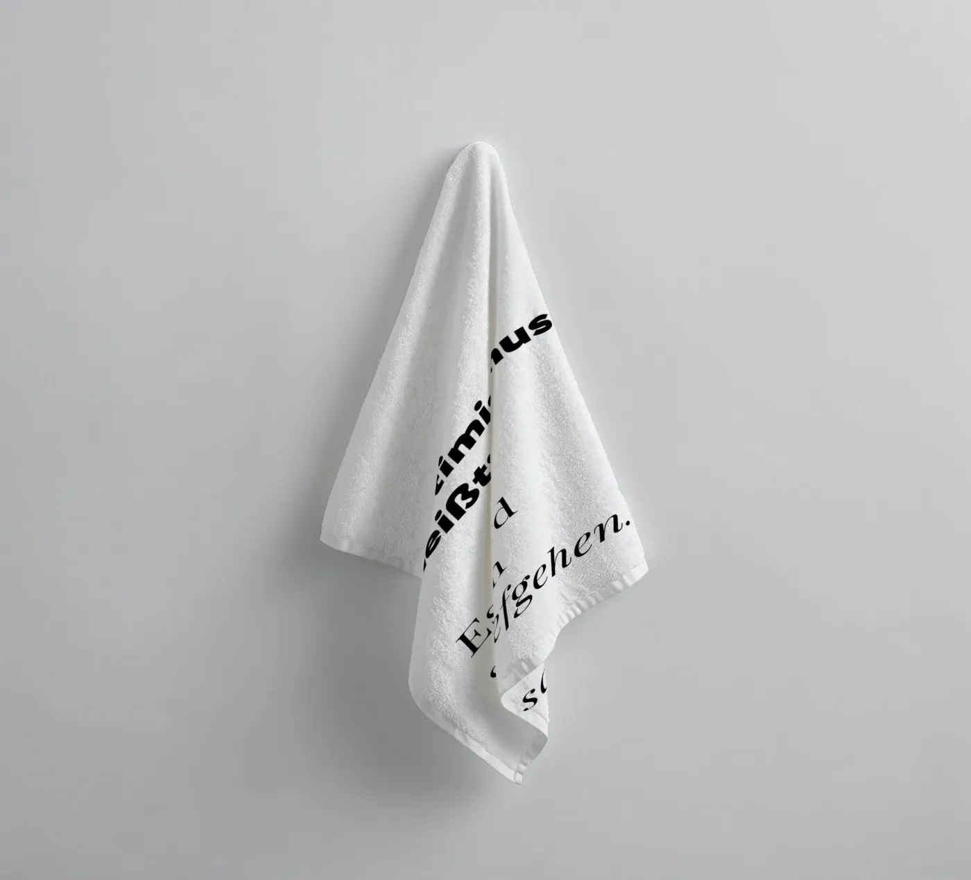 Optimismus towel by color&shape