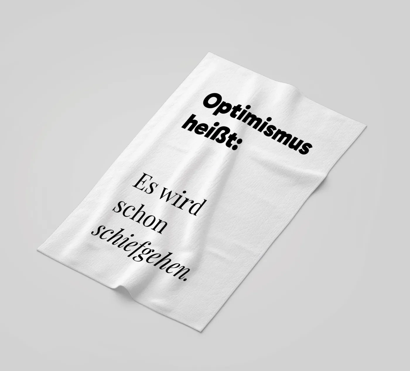 Optimismus beach towel by color&shape