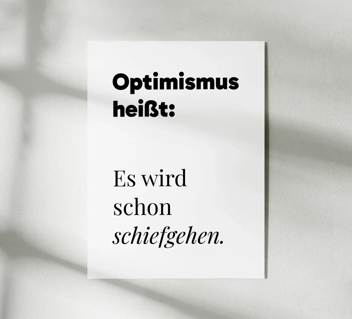 Optimismus plexiglas de color&shape