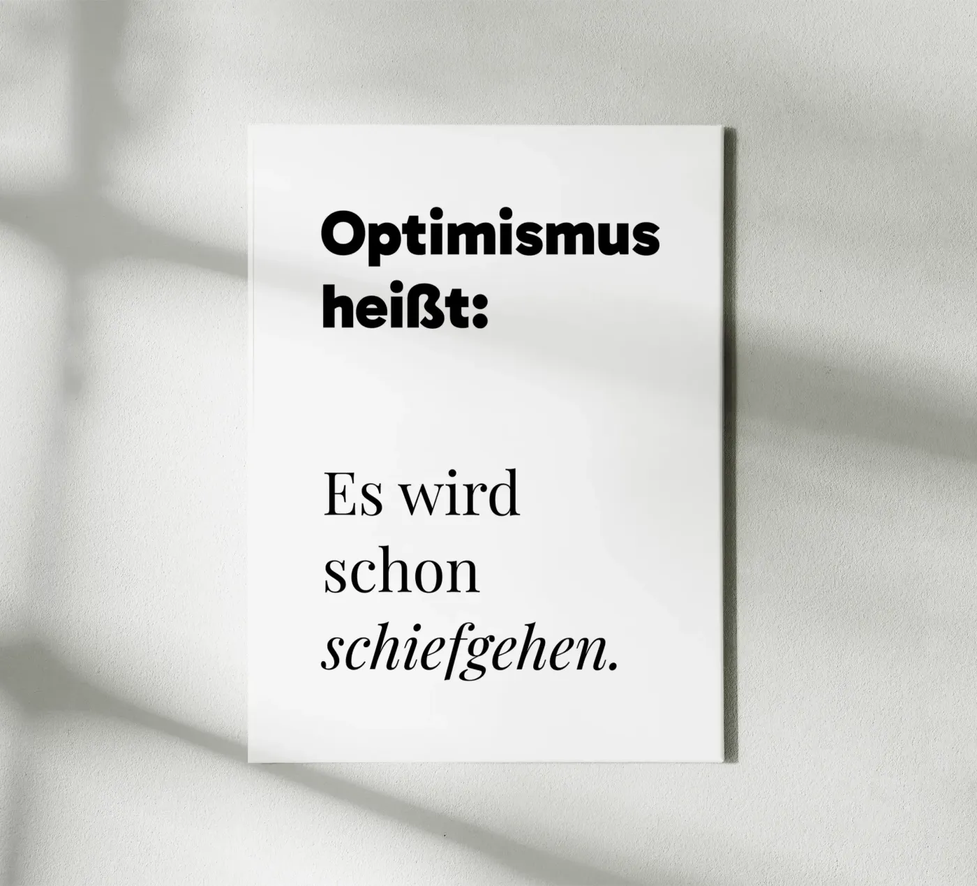 Optimismus toile de color&shape