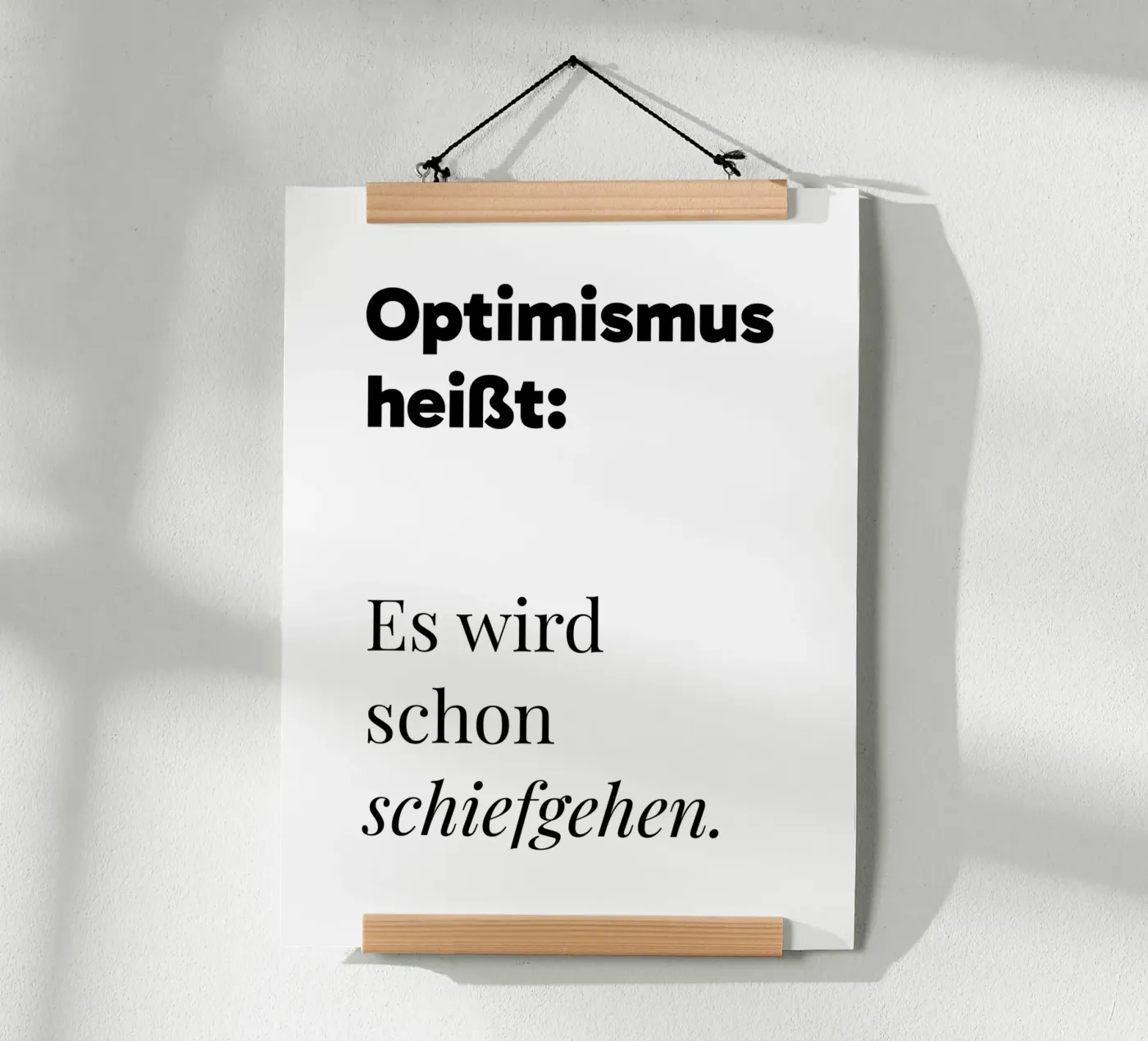 Optimismus poster de color&shape