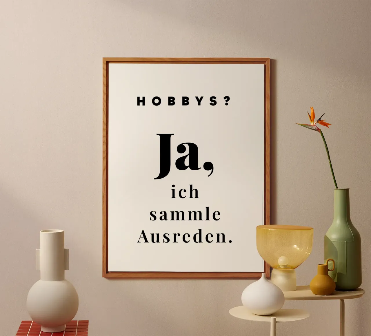 Hobbys? Ja alu-dibond by color&shape