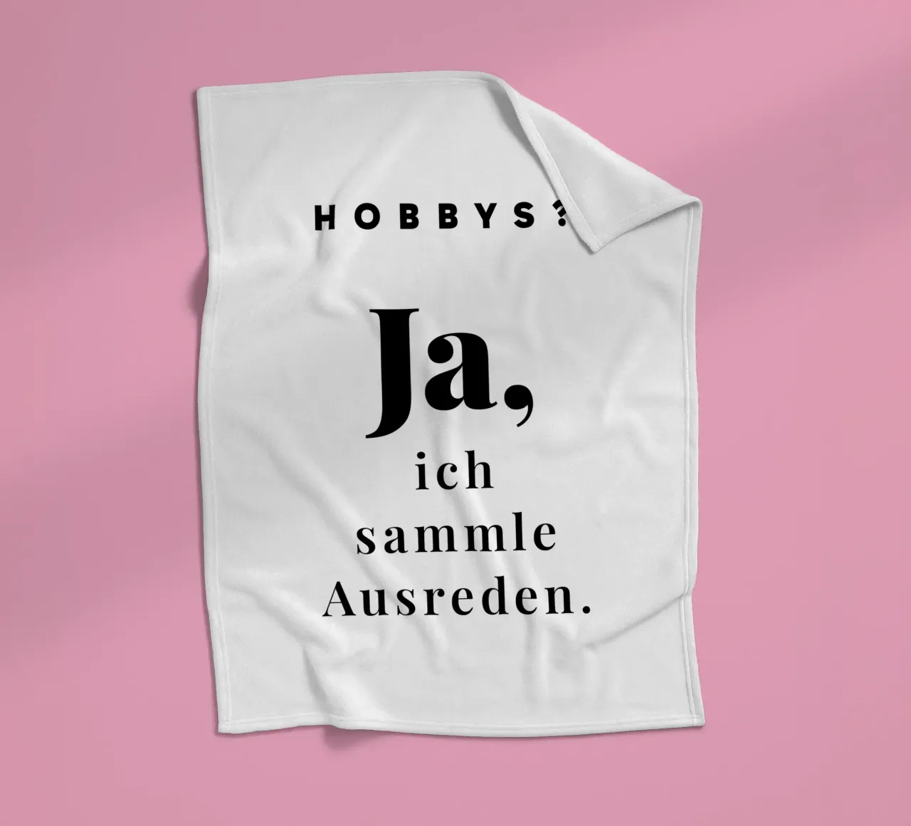 Hobbys? Ja coperta in pile da color&shape