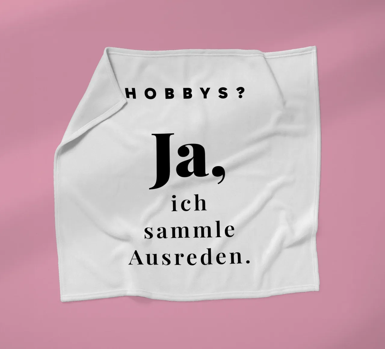 Hobbys? Ja coperta in pile da color&shape