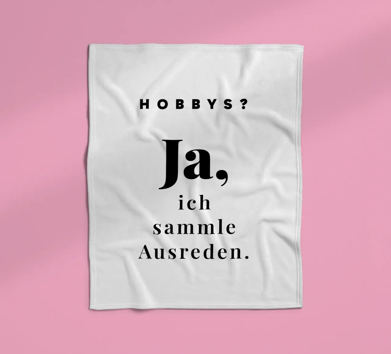 Hobbys? Ja coperta in pile da color&shape