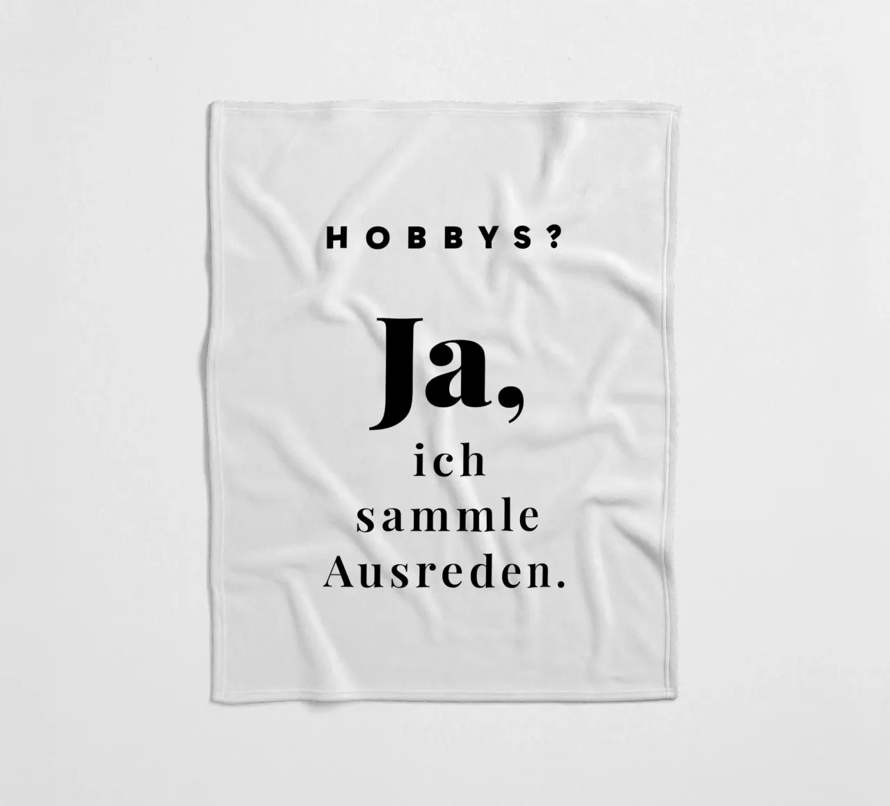 Hobbys? Ja coperta in pile da color&shape