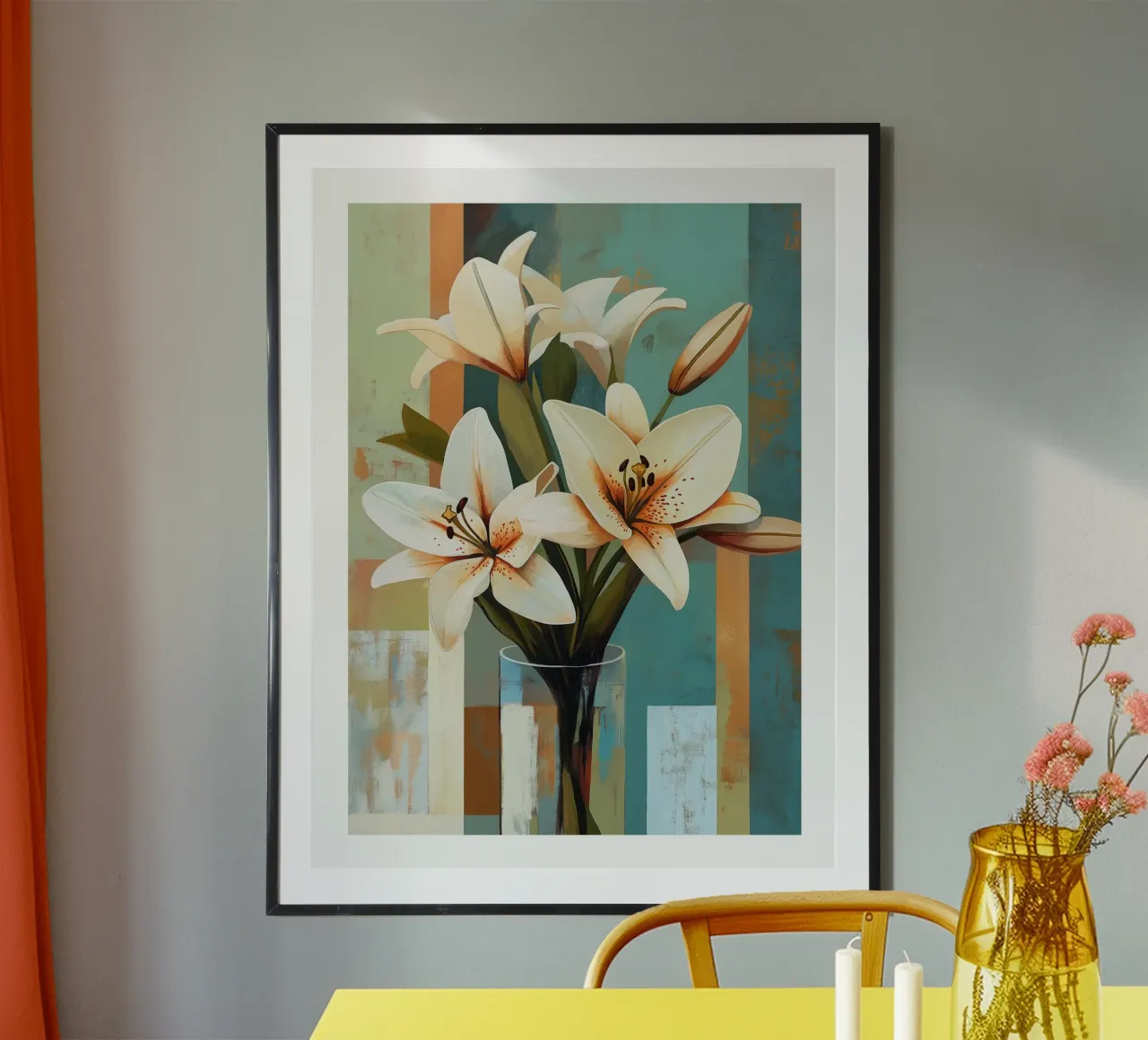 Bouquet of lilies poster by DWA