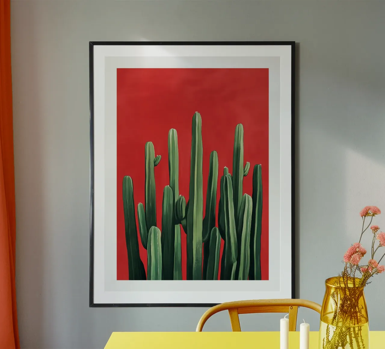 Flamenco Cactus carta hahnemühle da DWA