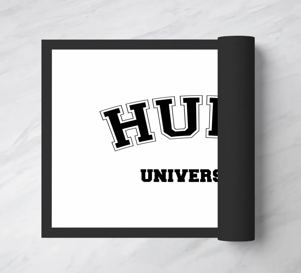 Hude University: Schriftzug in schwarz zerbino da Pulse of Art