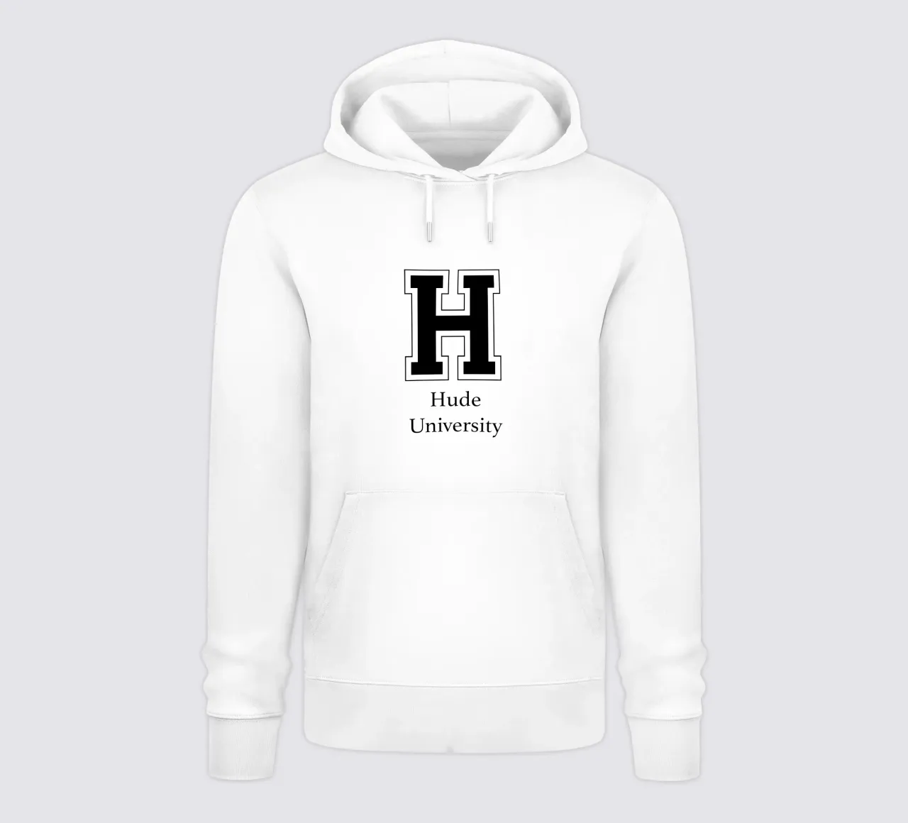 Hude University: Großes H felpa con cappuccio da Pulse of Art
