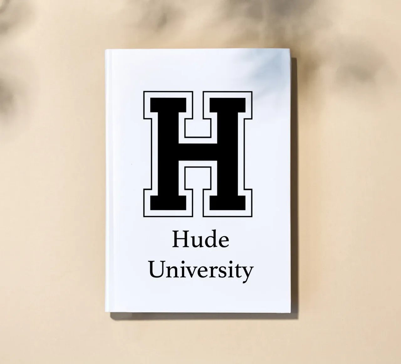 Hude University: Großes H notebook by Pulse of Art