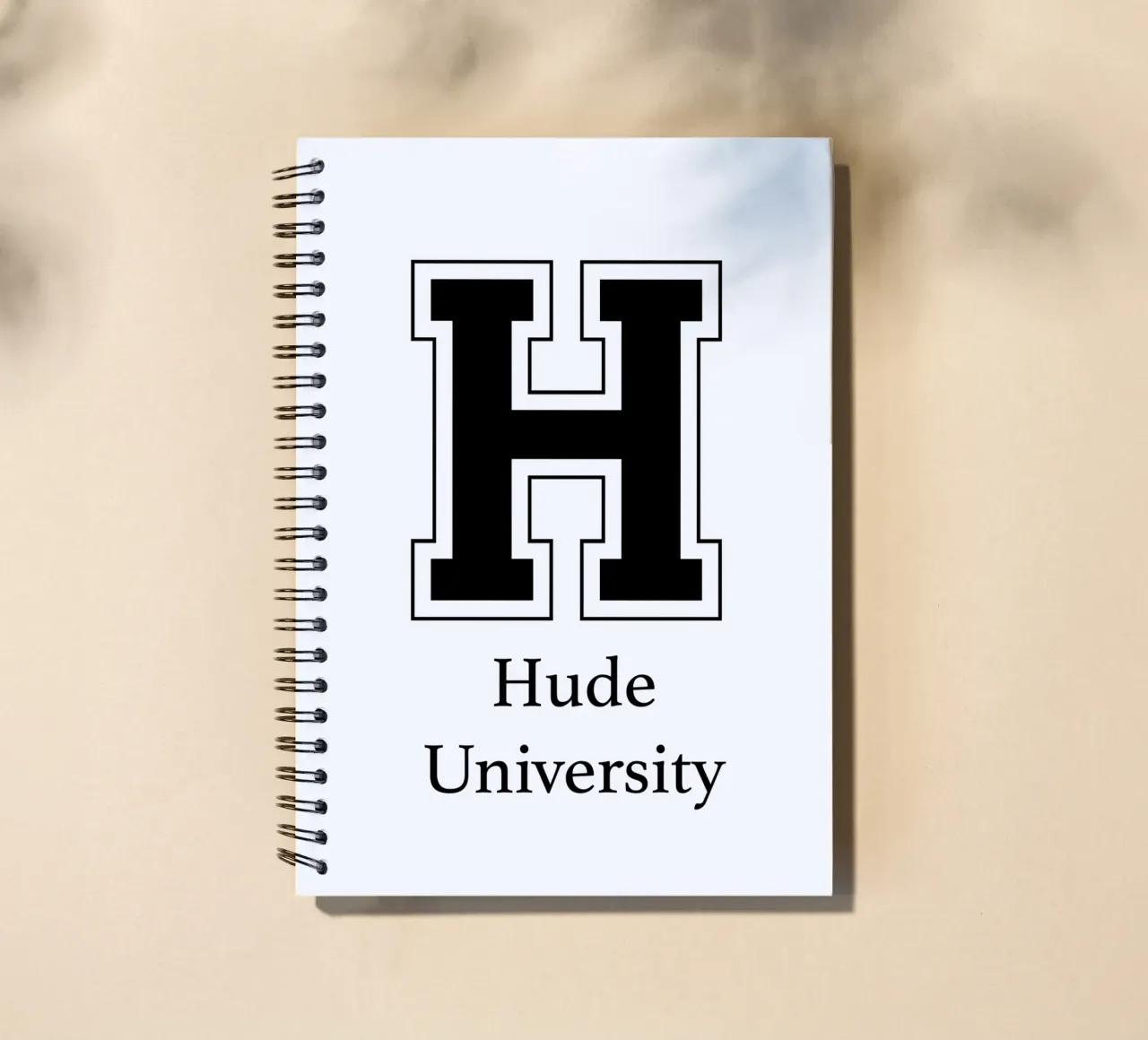 Hude University: Großes H spiral notebook by Pulse of Art