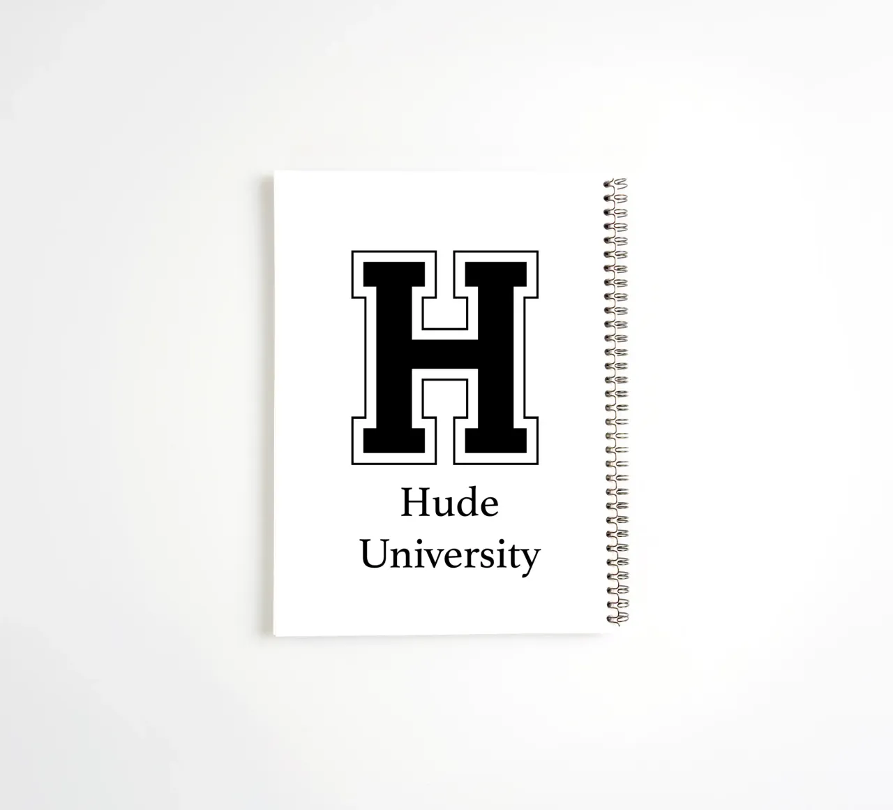 Hude University: Großes H spiral notebook by Pulse of Art