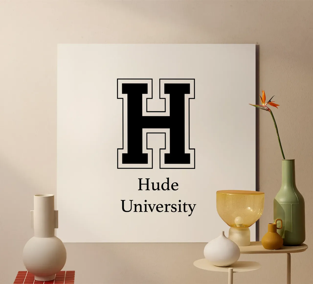 Hude University: Großes H alluminio dibond da Pulse of Art