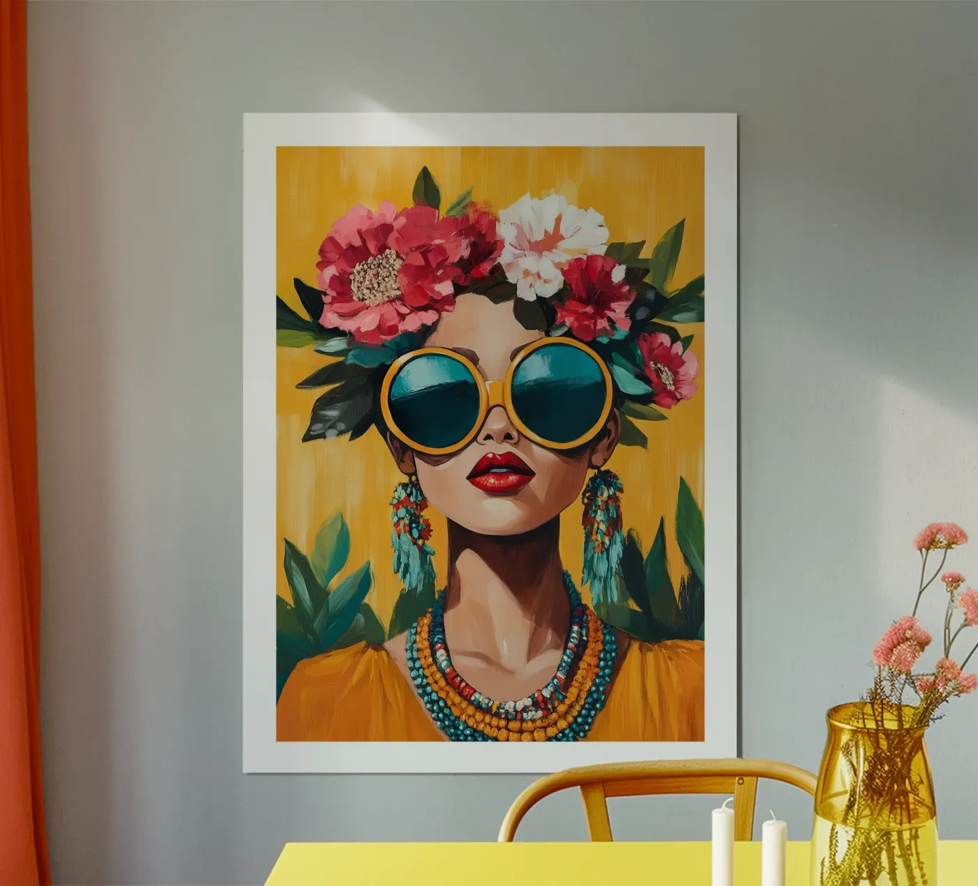 ritratto floreale poster da DWA