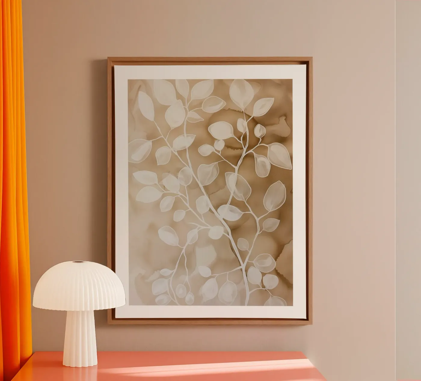 Leaf silhouettes canvas by DWA