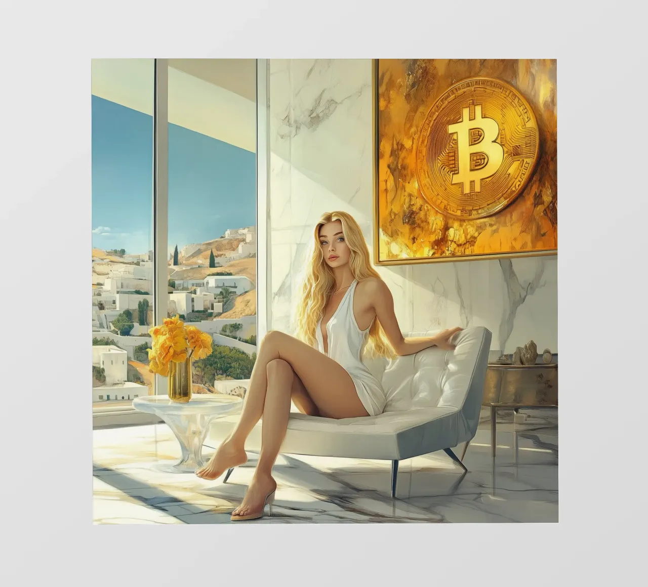 Titolare di Bitcoin pellicola backlit da Motivate-Today