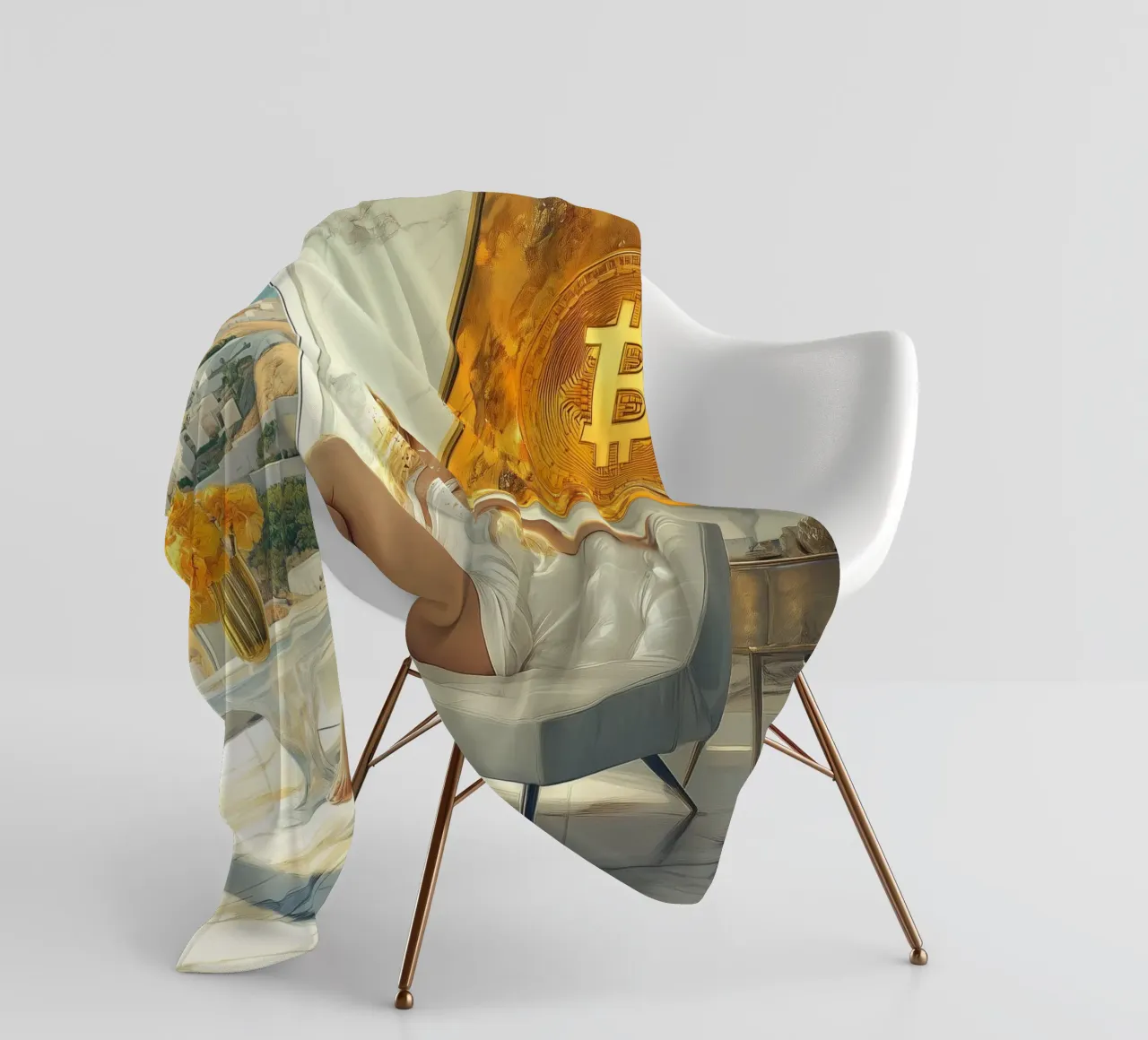 Titolare di Bitcoin coperta in pile da Motivate-Today